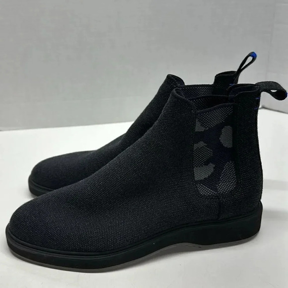 Rothys Chelsea Boot The Merino Granite Black Gray Camouflage Camo Mens Size 9 - Picture 4 of 11